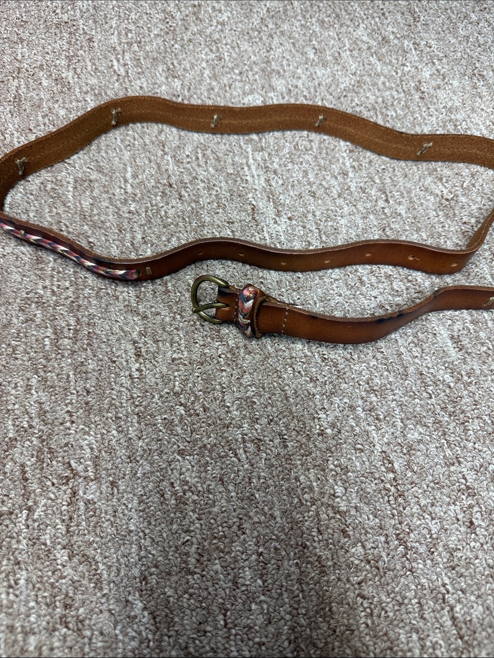Abercrombie belt.  No tag.  Never worn.  Leather with stitching decor.
